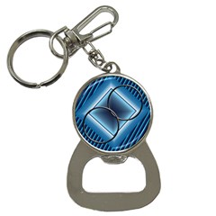 Blue bottle opener key - Bottle Opener Key Chain