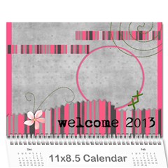 calendar 12 mos. / happy new year - Wall Calendar 11  x 8.5  (12-Months)
