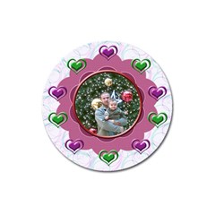Hearts magnet - Magnet 3  (Round)
