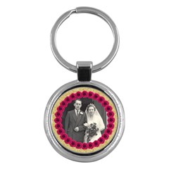 Rosy Posy round keyring - Key Chain (Round)