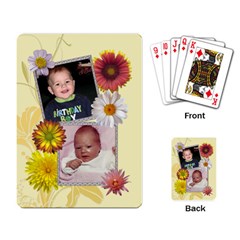 Pretty Floral Playing Cards - Playing Cards Single Design (Rectangle)