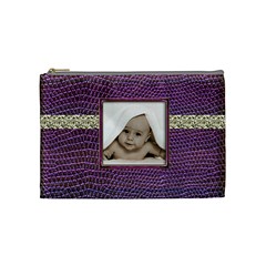 Purple Python Medium Makeup Bag - Cosmetic Bag (Medium)