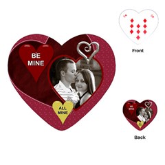 Be Mine - Valentine Heart Playing Cards - Playing Cards Single Design (Heart)