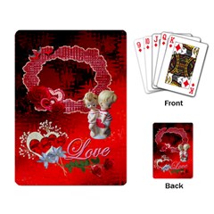 Love RED Heart Rose boy girl  Playing Cards - Playing Cards Single Design (Rectangle)