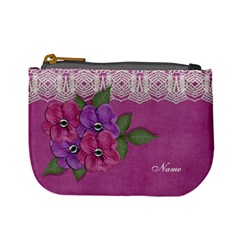 mini coin purse- Flowers with Lace
