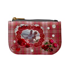 red Hearts N Roses Valentine Mini coin Purse 