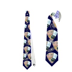 Starburst Curvy Triangle Fathers Day Tie single sided - Necktie (One Side)