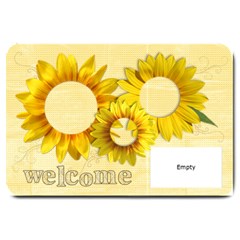 Sunflowers-welcome-Large Doormat 