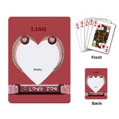 i love you cards - Playing Cards Single Design (Rectangle)