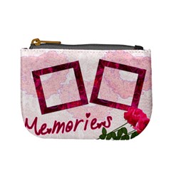 Memories Lace Roses Pink Mini Coin Purse