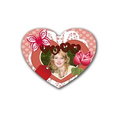 Love - Rubber Coaster (Heart)