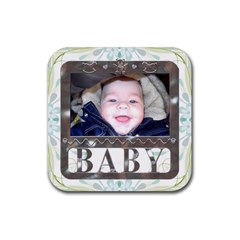 Baby Framed Coaster - Rubber Coaster (Square)