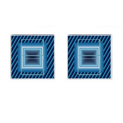 Blue cufflinks - Cufflinks (Square)