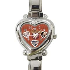 family love watch - Heart Italian Charm Watch
