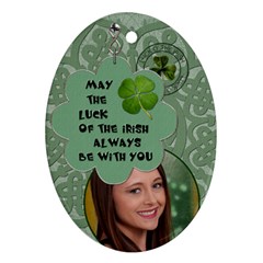 Lucky Irish Oval Ornament - Ornament (Oval)
