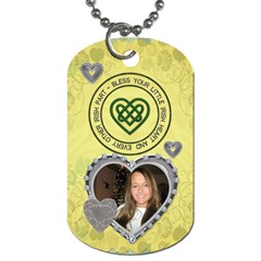 Bless Your Little Irish Heart Dog Tag - Dog Tag (One Side)
