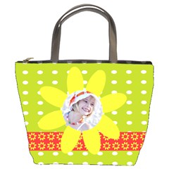 flower power bag - Bucket Bag