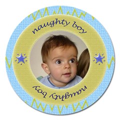Naughty Boy magnet 5  - Magnet 5  (Round)