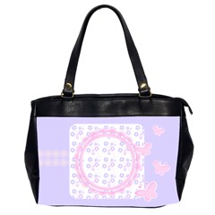 Pretty Pink Pastels Oversized Office Bag - Oversize Office Handbag (2 Sides)