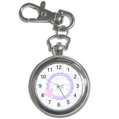 Pink Butterfly Keychain Watch - Key Chain Watch