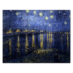 starry sky over the rhone jigsaw puzzle - Jigsaw Puzzle (Rectangular)