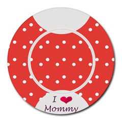 Love Mommy mousepad - Round Mousepad