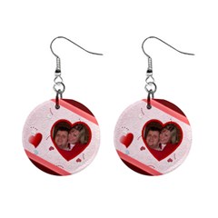 heart earrings - Mini Button Earrings