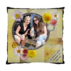 Friends & Flowers Cushion Case - Standard Cushion Case (One Side)