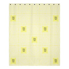 Lemon and White Medium Shower Curtain(large File) - Shower Curtain 60  x 72  (Medium)