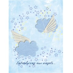 Baby annoucement card, twins or boy/girl - Greeting Card 4.5  x 6 