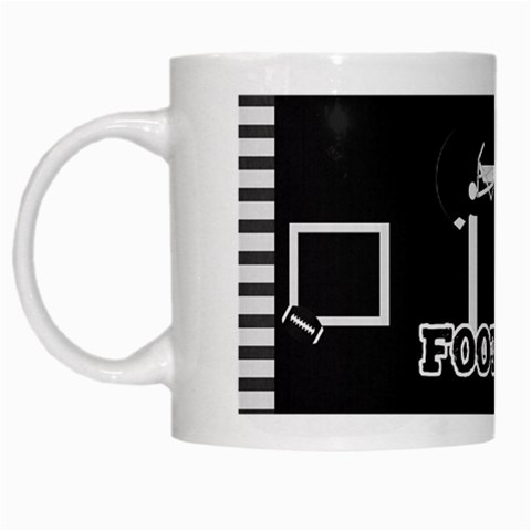 Touchdown (black And Red) Mug By Chelsea Winsor Left