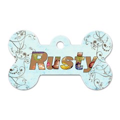 Rusty Puppy Dog Tag - Dog Tag Bone (Two Sides)