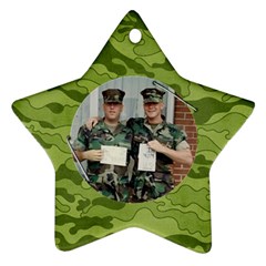 Camouflage ornament-star (2 sides) - Star Ornament (Two Sides)