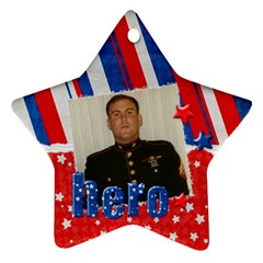 Hero/Military ornament-star (2 sides) - Star Ornament (Two Sides)