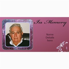 In Memory (Male) Photo card (10) - 4  x 8  Photo Cards