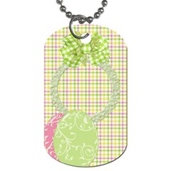 Eggzactly Spring 2 sided Dog Tag 1 - Dog Tag (Two Sides)