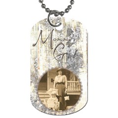 Mommy s Girl Mothers Day Double sided dog tag - Dog Tag (Two Sides)