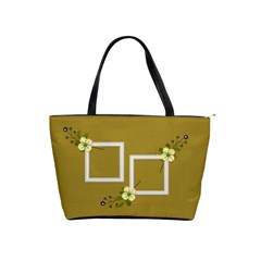 Shoulder Handbag - Yellow Flowers - Classic Shoulder Handbag