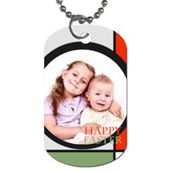 Happy Easter - Dog Tag (One Side)