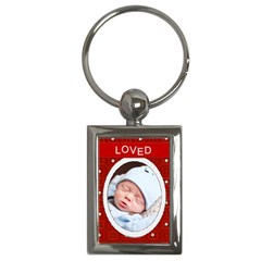 Loved Rectangle Key Chain - Key Chain (Rectangle)