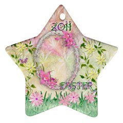Easter 2023 Pastel Flower ornament - Ornament (Star)