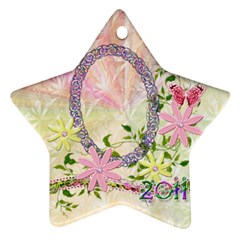 Easter 2023 Pastel flower ornament - Ornament (Star)