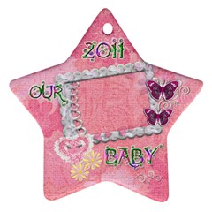 Our Baby 2023 Pastel flower ornament - Ornament (Star)