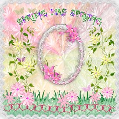 Spring Has Sprung floral scrapbook page 12x12 - ScrapBook Page 12  x 12 