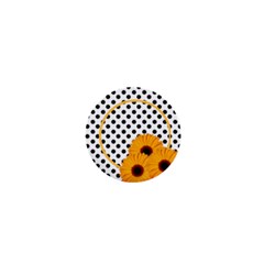 Yellow flower - Button - 1  Mini Button