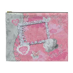 Spring flower floral baby pink XL Cosmetic Bag - Cosmetic Bag (XL)