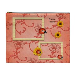 sunflower-ladybug cosmetic bag (XL)