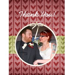 Wedding Thank You Card - Greeting Card 4.5  x 6 