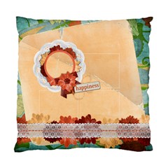 Floral/Happiness-Custom Cushion Case (Two Sides)  - Standard Cushion Case (Two Sides)
