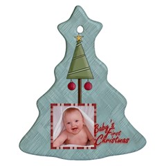 Baby s First Christmas Double sided Tree Ornament - Christmas Tree Ornament (Two Sides)